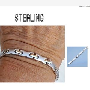 Elegant Sterling‎ Silver Puzzle Bracelet